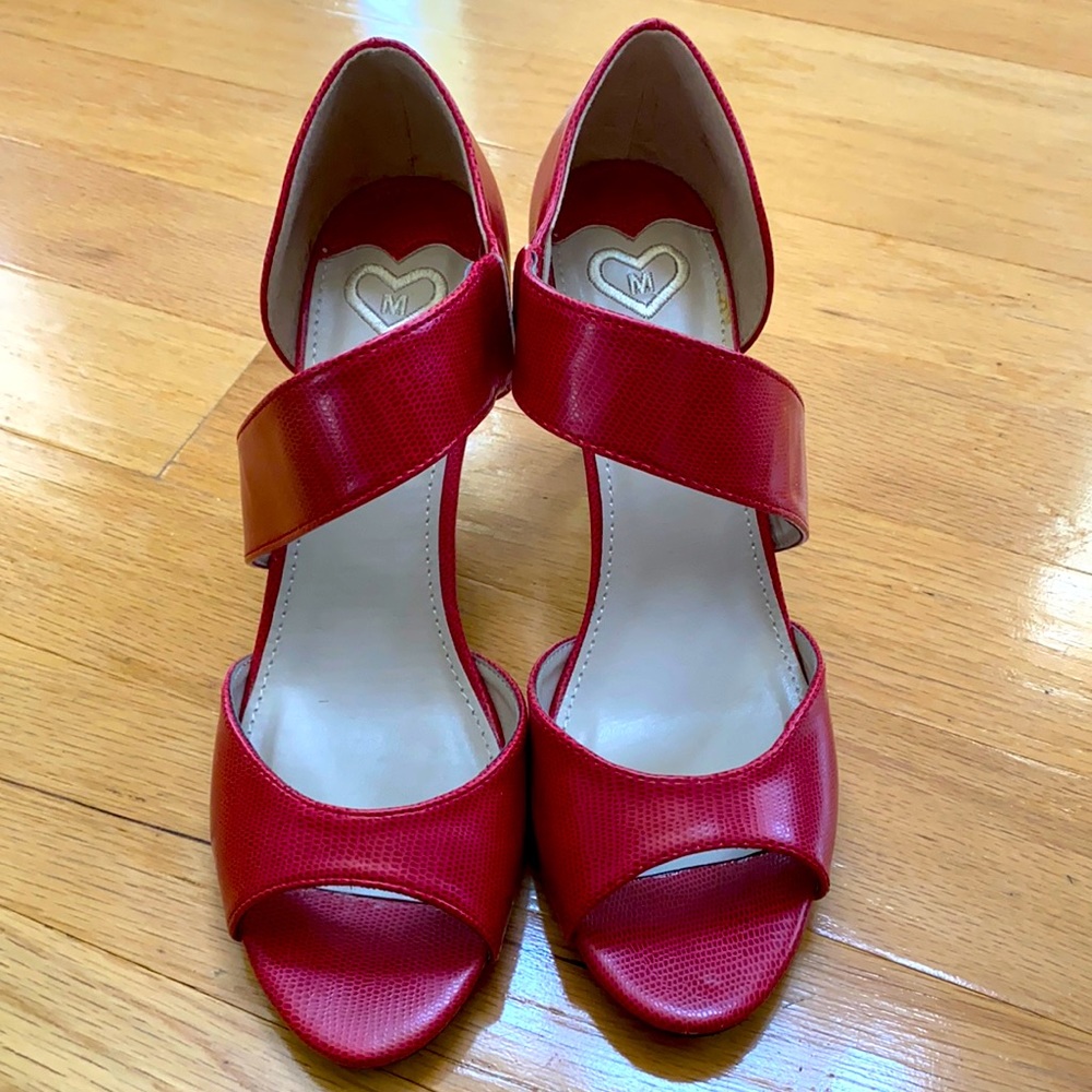Red Madeline shoes heels